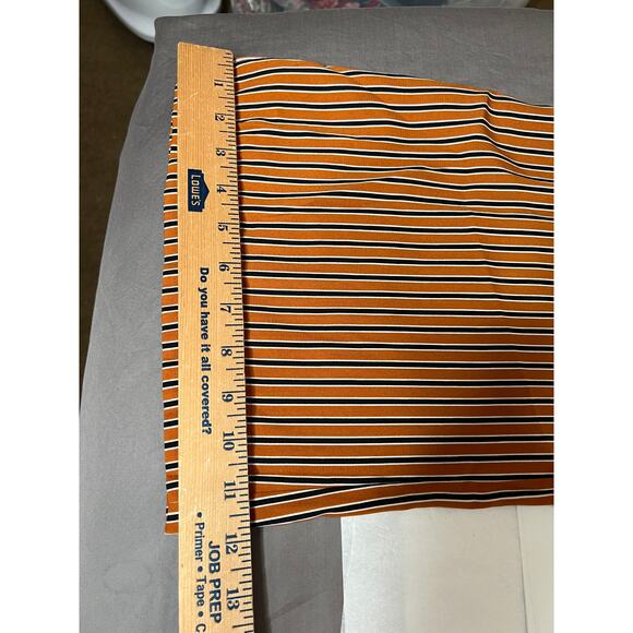 Blu Pepper womens size L pants brown/black striped belted wide leg cropped boho - Picture 6 of 10